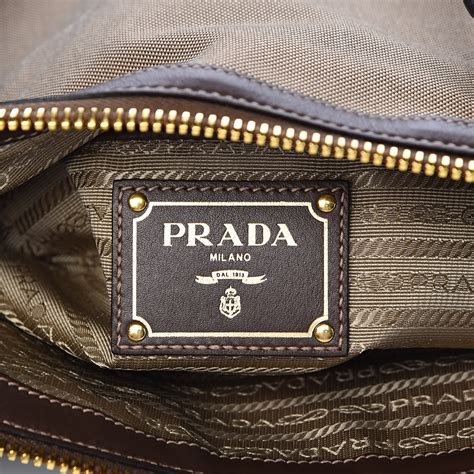 Prada Women's Jacquard Logo Shopping Tote Corda Bruciato 